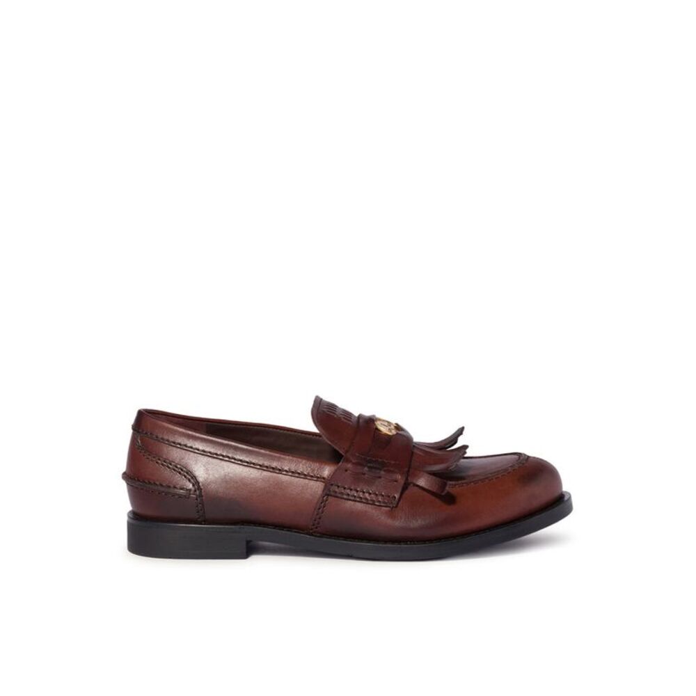 Miu Miu Women Leather Loafers